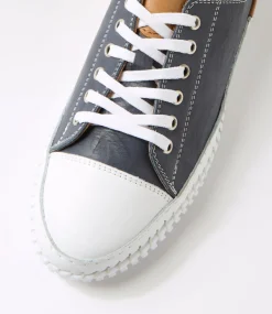 Women DIANA FERRARI Sneakers-Jossey Navy Leather Sneakers