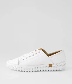 Women DIANA FERRARI Sneakers-Jossey White Leather Sneakers