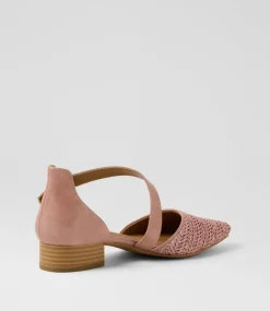 Women I LOVE BILLY Heels|Flats-Julich Rose Synthetic Raffia Heels