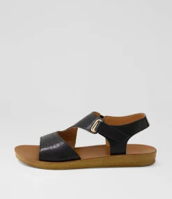 Women I LOVE BILLY Flats|Sandals-Kandall Black Sandals
