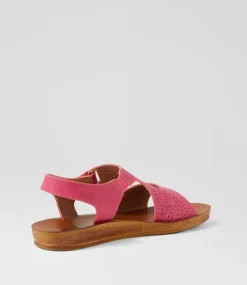 Women I LOVE BILLY Flats|Sandals-Kandall Fuchsia Sandals