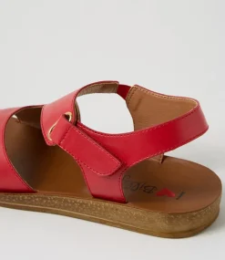 Women I LOVE BILLY Flats|Sandals-Kandre Red Sandals