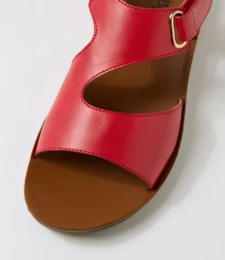 Women I LOVE BILLY Flats|Sandals-Kandre Red Sandals