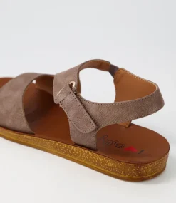 Women I LOVE BILLY Flats|Sandals-Kandre Taupe Dust Sandals