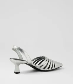 Women I LOVE BILLY Heels-Karlene Silver Heels