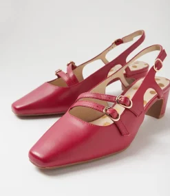 Women SUPERSOFT Comfort|Heels-Katiie Ruby Leather Heels