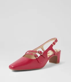 Women SUPERSOFT Comfort|Heels-Katiie Ruby Leather Heels