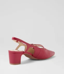 Women SUPERSOFT Comfort|Heels-Katiie Ruby Leather Heels