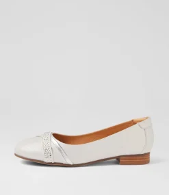 Women SUPERSOFT Comfort|Flats-Katte Almond Silver Scratch Multi Ballet Flats