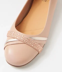Women SUPERSOFT Comfort|Flats-Katte Dark Nude Mix Ballet Flats