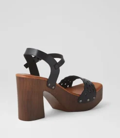 Women I LOVE BILLY Heels|Sandals-Kelton Black Sandals