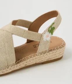 Women SUPERSOFT Comfort|Flats-Kendales Natural Multi Canvas Flat Shoes