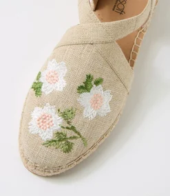 Women SUPERSOFT Comfort|Flats-Kendales Natural Multi Canvas Flat Shoes