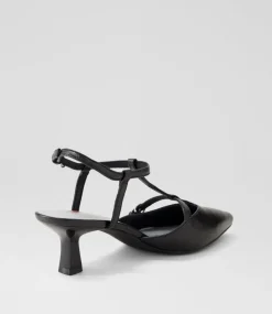 Women I LOVE BILLY Heels-Kerse Black Metallic Heels