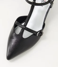Women I LOVE BILLY Heels-Kerse Black Metallic Heels