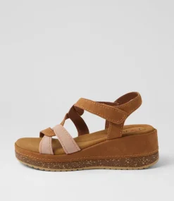 Women I LOVE BILLY Heels|Sandals-Kertat Tan Blush Nubuck Pu Sandals