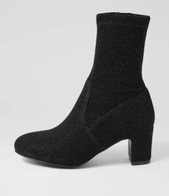 Women I LOVE BILLY Boots-KERWYN IL BLACK LUREX