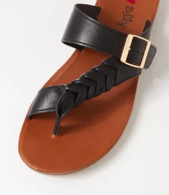 Women I LOVE BILLY Flats|Sandals-KESSICA IL BLACK SMOOTH