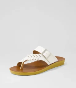 Women I LOVE BILLY Flats|Sandals-Kessica White Sandals