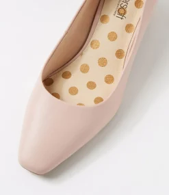Women SUPERSOFT Dress|Comfort-Khloes Blush Leather Heels