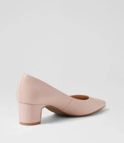 Women SUPERSOFT Dress|Comfort-Khloes Blush Leather Heels