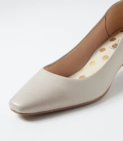Women SUPERSOFT Dress|Comfort-Khloes Oatmilk Leather Heels