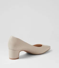 Women SUPERSOFT Dress|Comfort-Khloes Oatmilk Leather Heels