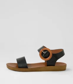 Women I LOVE BILLY Flats|Sandals-Killzine Black Sandals