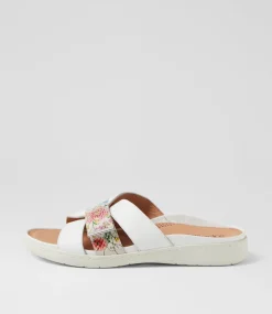 Women SUPERSOFT Comfort|Flats-Kimmies White House Garden Leather Sandals