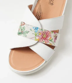 Women SUPERSOFT Comfort|Flats-Kimmies White House Garden Leather Sandals