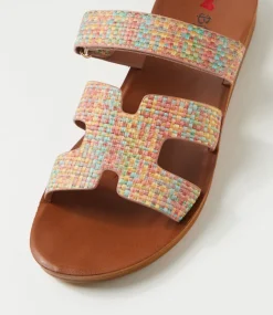 Women I LOVE BILLY Flats|Sandals-Kistali Pretty Hatch Sandals