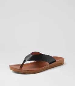 Women I LOVE BILLY Flats|Sandals-Kistine Black Sandals