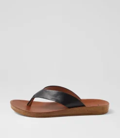 Women I LOVE BILLY Flats|Sandals-Kistine Black Sandals