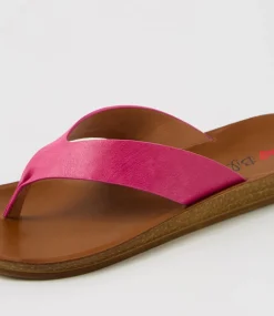 Women I LOVE BILLY Flats|Sandals-Kistine Fuchsia Sandals