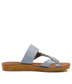 Women I LOVE BILLY Slides|Flats-KITOXES DENIM MIX