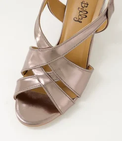 Women I LOVE BILLY Heels|Sandals-Kitte Pewter Sandals