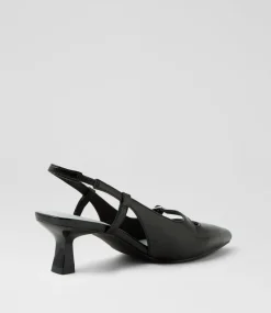 Women I LOVE BILLY Heels-Kizon Black Metallic Heels