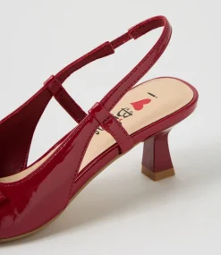 Women I LOVE BILLY Heels-Kizon Dark Red Patent Pu Heels