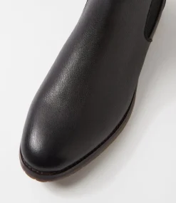 COLORADO Boots|Casuals-Klerk Black Tumble Leather Chelsea Boots