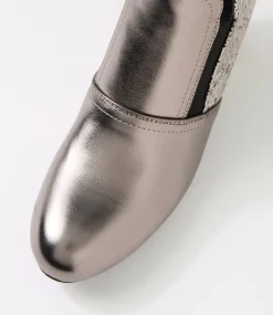 Women I LOVE BILLY Boots-Kollom Pewter Speck Ankle Boots