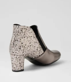 Women I LOVE BILLY Boots-Kollom Pewter Speck Ankle Boots