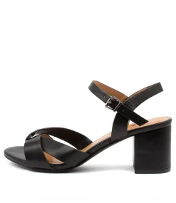 Women I LOVE BILLY Heels|Sandals-KORA BLACK SMOOTH