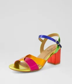 Women I LOVE BILLY Heels|Sandals-Kora2 Bright Metallic Multi Sandals