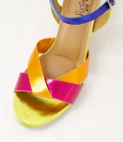 Women I LOVE BILLY Heels|Sandals-Kora2 Bright Metallic Multi Sandals