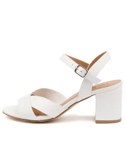 Women I LOVE BILLY Heels|Sandals-KORA WHITE SMOOTH