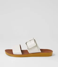 Women I LOVE BILLY Flats|Sandals-Koriemus White Sandals