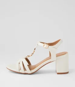 Women I LOVE BILLY Heels|Sandals-Korzon White Sandals
