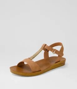 Women I LOVE BILLY Flats|Sandals-Koysie Tan Mix Sandals