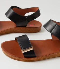 Women I LOVE BILLY Flats|Sandals-Krait Black Sandals