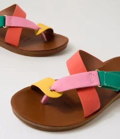 Women I LOVE BILLY Flats|Sandals-Kresto Bright Multi Sandals